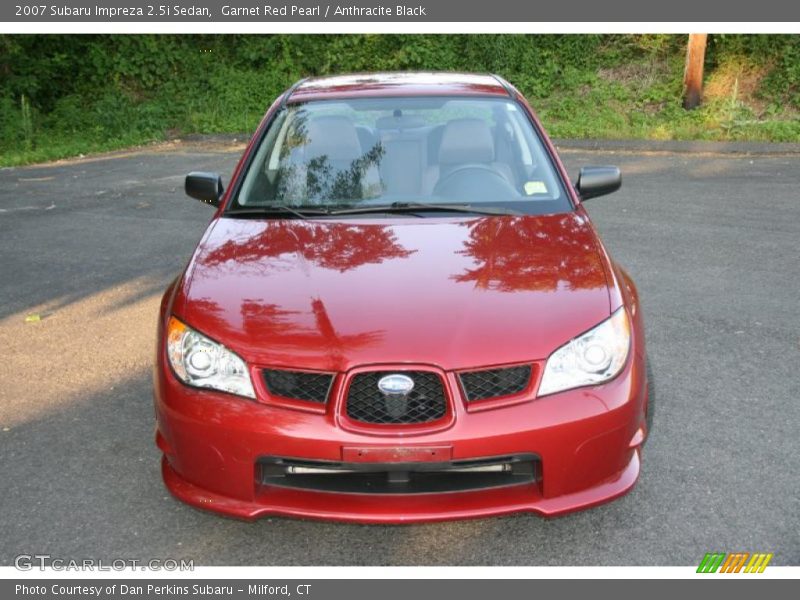 Garnet Red Pearl / Anthracite Black 2007 Subaru Impreza 2.5i Sedan