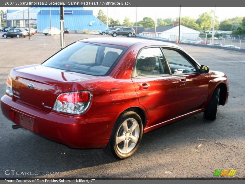 Garnet Red Pearl / Anthracite Black 2007 Subaru Impreza 2.5i Sedan