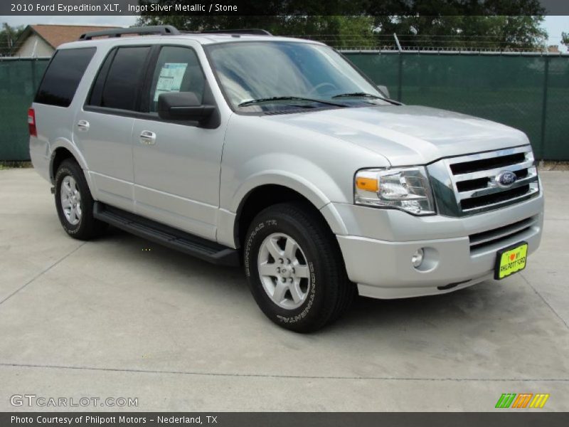 Ingot Silver Metallic / Stone 2010 Ford Expedition XLT
