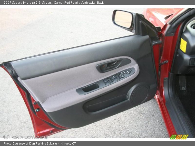 Garnet Red Pearl / Anthracite Black 2007 Subaru Impreza 2.5i Sedan