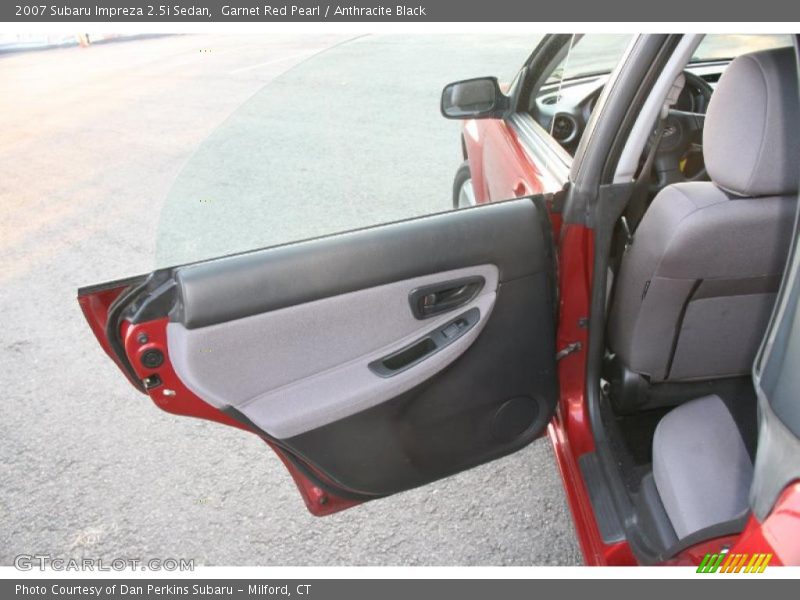 Garnet Red Pearl / Anthracite Black 2007 Subaru Impreza 2.5i Sedan