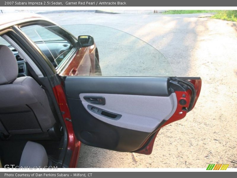 Garnet Red Pearl / Anthracite Black 2007 Subaru Impreza 2.5i Sedan