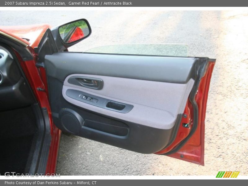 Garnet Red Pearl / Anthracite Black 2007 Subaru Impreza 2.5i Sedan