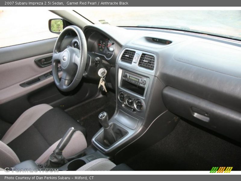 Garnet Red Pearl / Anthracite Black 2007 Subaru Impreza 2.5i Sedan