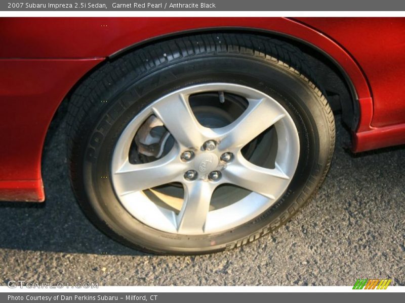 Garnet Red Pearl / Anthracite Black 2007 Subaru Impreza 2.5i Sedan
