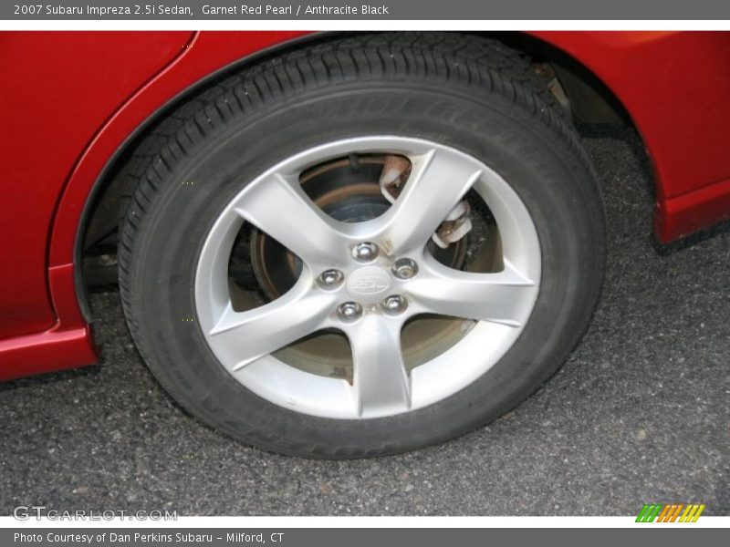 Garnet Red Pearl / Anthracite Black 2007 Subaru Impreza 2.5i Sedan