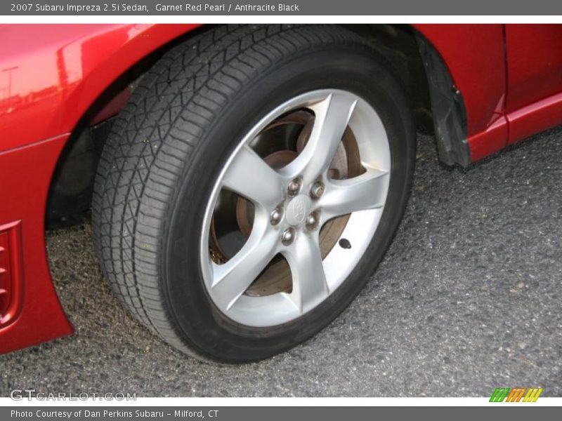 Garnet Red Pearl / Anthracite Black 2007 Subaru Impreza 2.5i Sedan