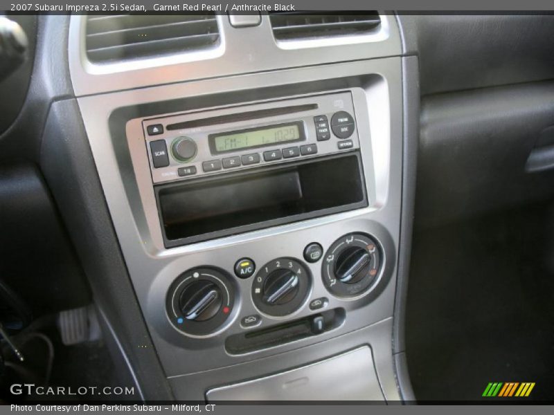 Garnet Red Pearl / Anthracite Black 2007 Subaru Impreza 2.5i Sedan