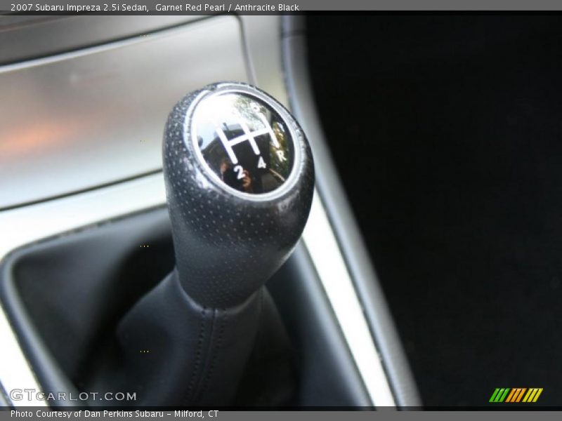Garnet Red Pearl / Anthracite Black 2007 Subaru Impreza 2.5i Sedan