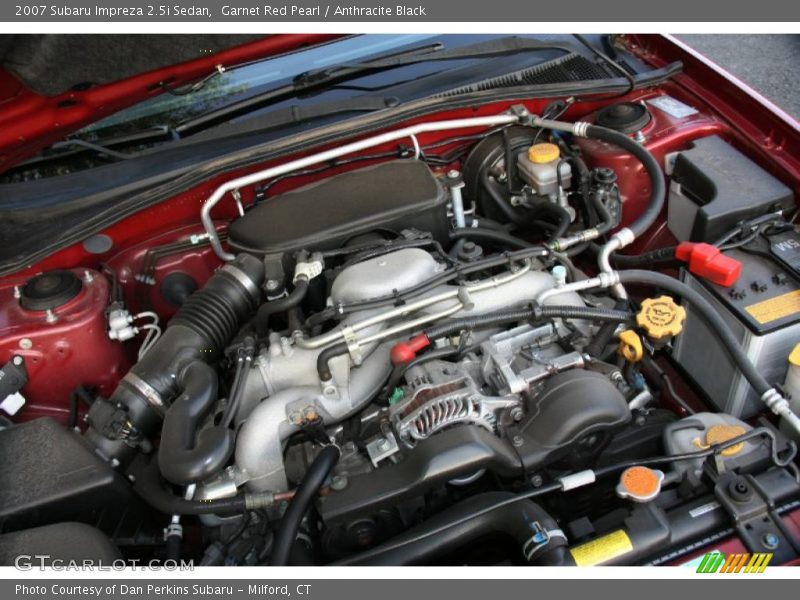 Garnet Red Pearl / Anthracite Black 2007 Subaru Impreza 2.5i Sedan