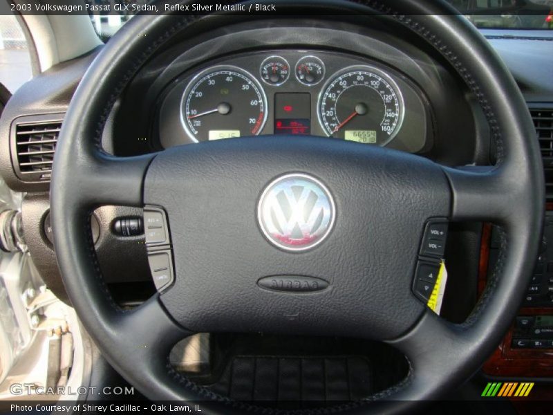 Reflex Silver Metallic / Black 2003 Volkswagen Passat GLX Sedan