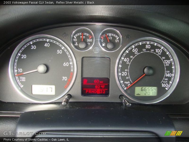 Reflex Silver Metallic / Black 2003 Volkswagen Passat GLX Sedan
