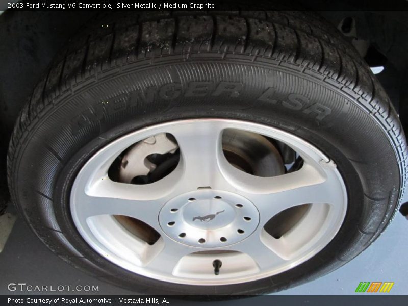Silver Metallic / Medium Graphite 2003 Ford Mustang V6 Convertible