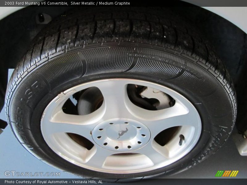 Silver Metallic / Medium Graphite 2003 Ford Mustang V6 Convertible