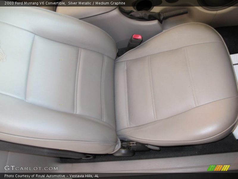 Silver Metallic / Medium Graphite 2003 Ford Mustang V6 Convertible