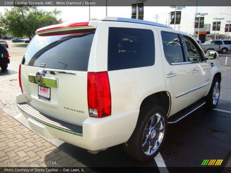 White Diamond / Ebony 2008 Cadillac Escalade AWD