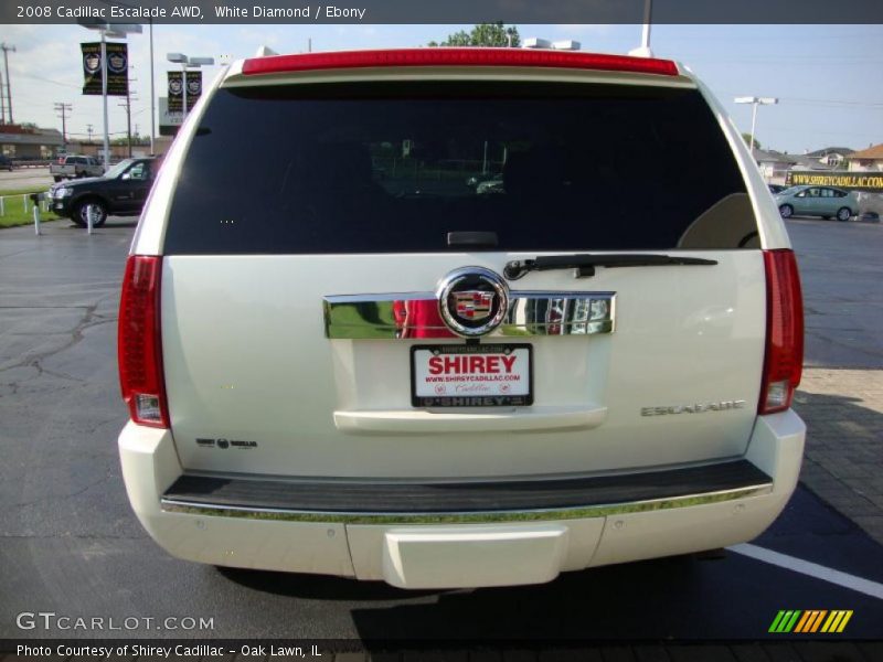 White Diamond / Ebony 2008 Cadillac Escalade AWD
