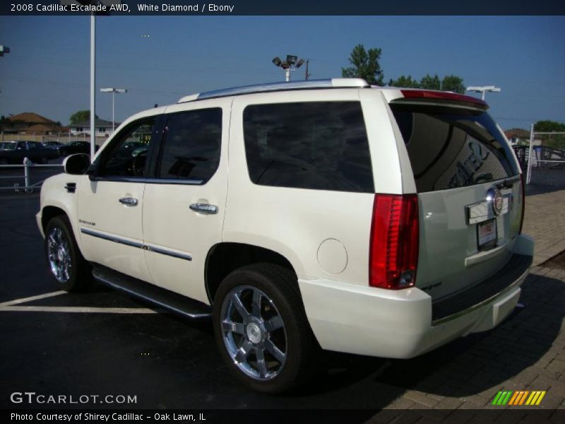 White Diamond / Ebony 2008 Cadillac Escalade AWD