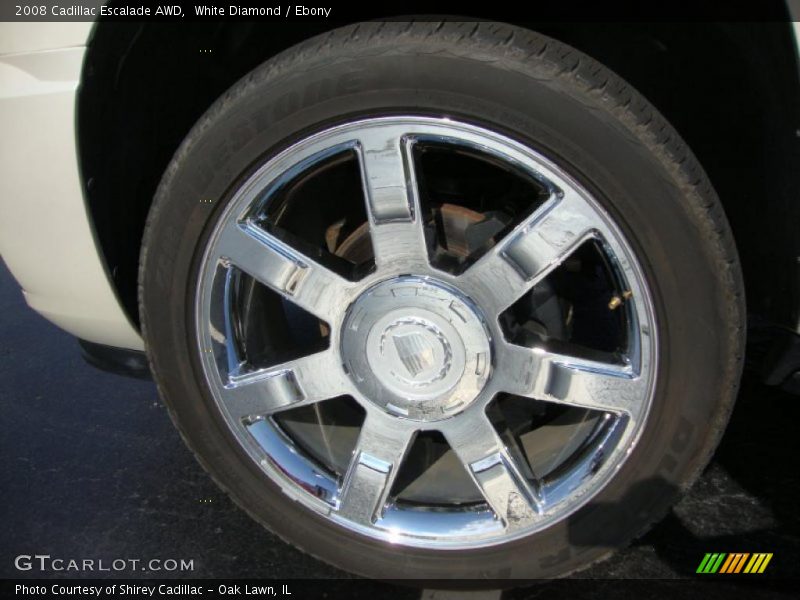 White Diamond / Ebony 2008 Cadillac Escalade AWD