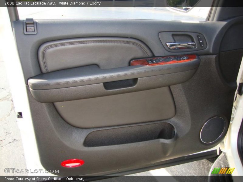 White Diamond / Ebony 2008 Cadillac Escalade AWD