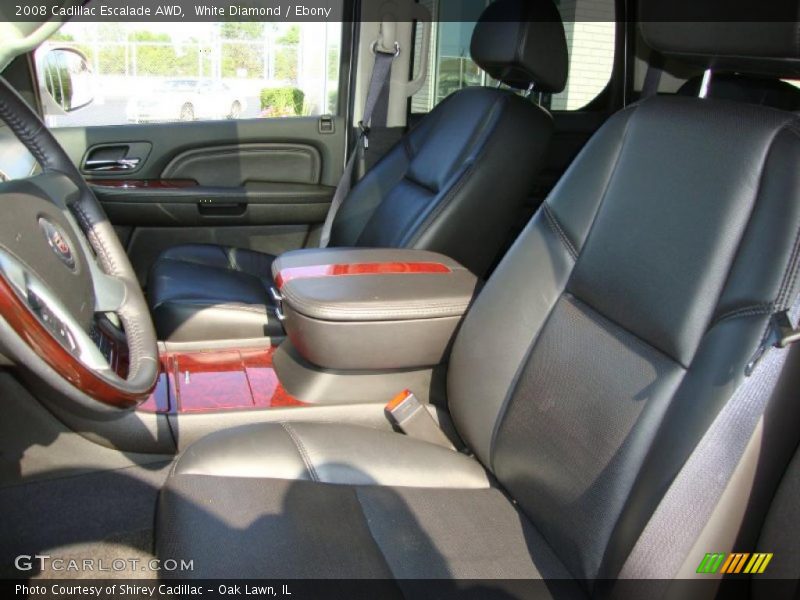 White Diamond / Ebony 2008 Cadillac Escalade AWD