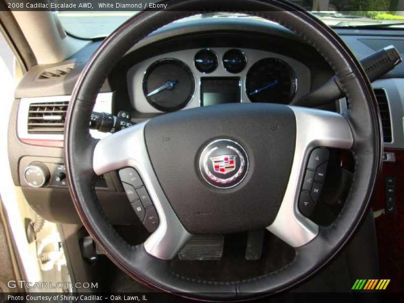 White Diamond / Ebony 2008 Cadillac Escalade AWD