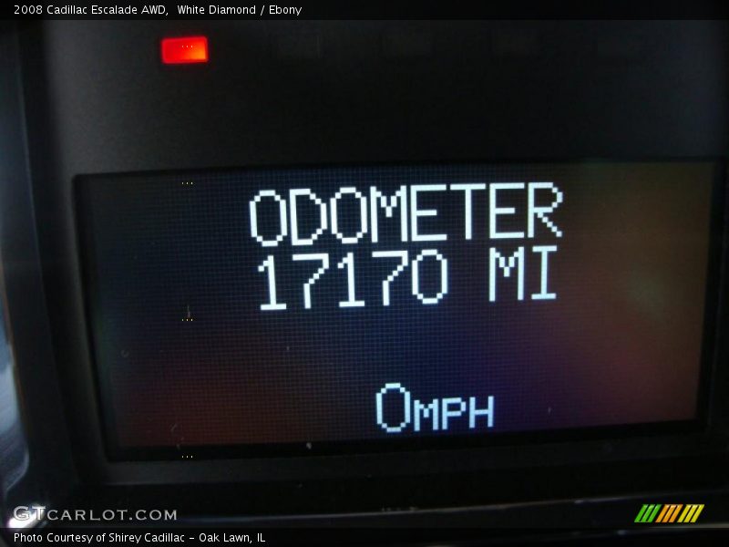 White Diamond / Ebony 2008 Cadillac Escalade AWD