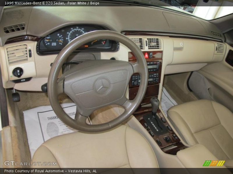 Polar White / Beige 1996 Mercedes-Benz E 320 Sedan