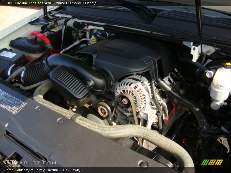 White Diamond / Ebony 2008 Cadillac Escalade AWD