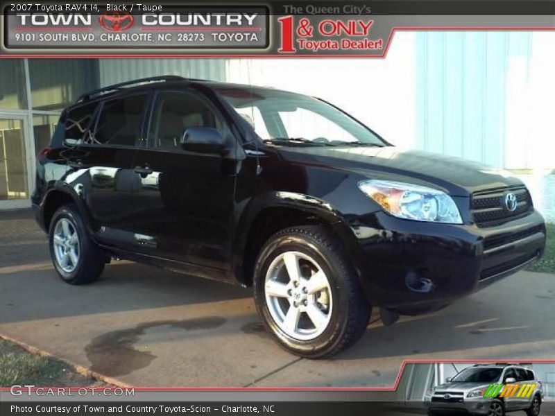 Black / Taupe 2007 Toyota RAV4 I4