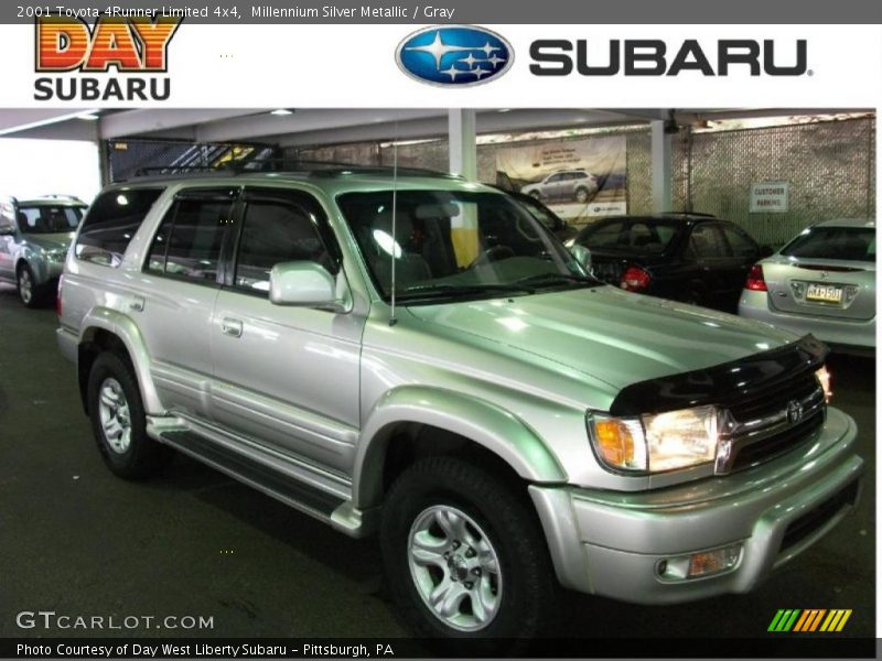 Millennium Silver Metallic / Gray 2001 Toyota 4Runner Limited 4x4