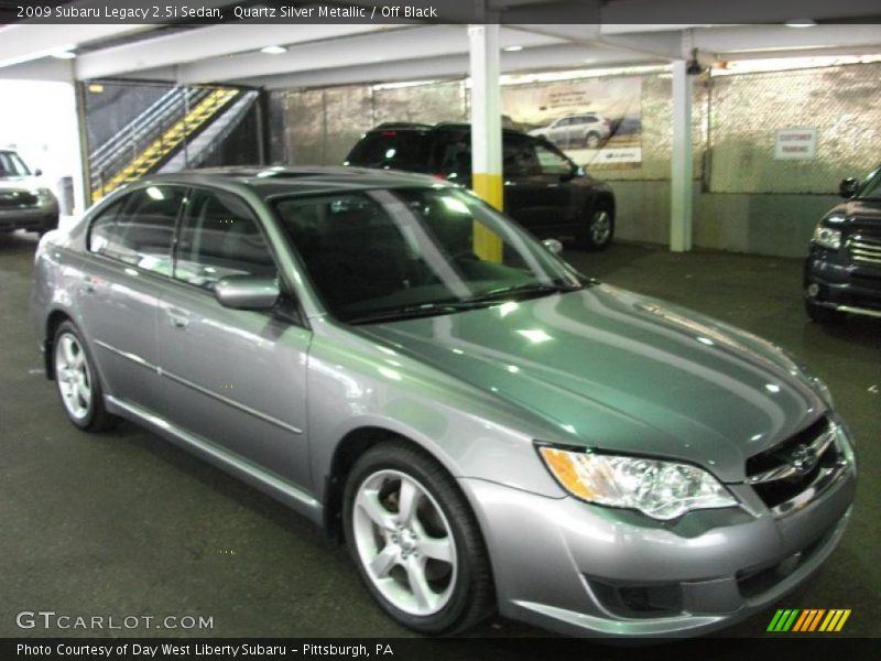 Quartz Silver Metallic / Off Black 2009 Subaru Legacy 2.5i Sedan