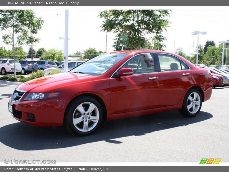 Milano Red / Ebony 2004 Acura TSX Sedan