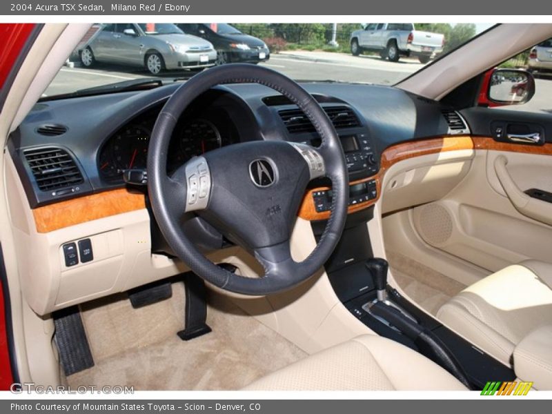 Milano Red / Ebony 2004 Acura TSX Sedan