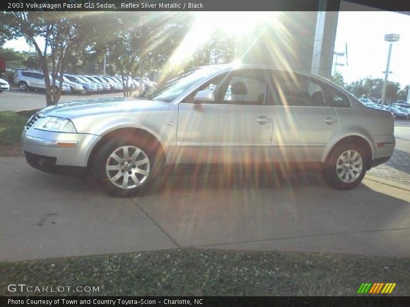 Reflex Silver Metallic / Black 2003 Volkswagen Passat GLS Sedan