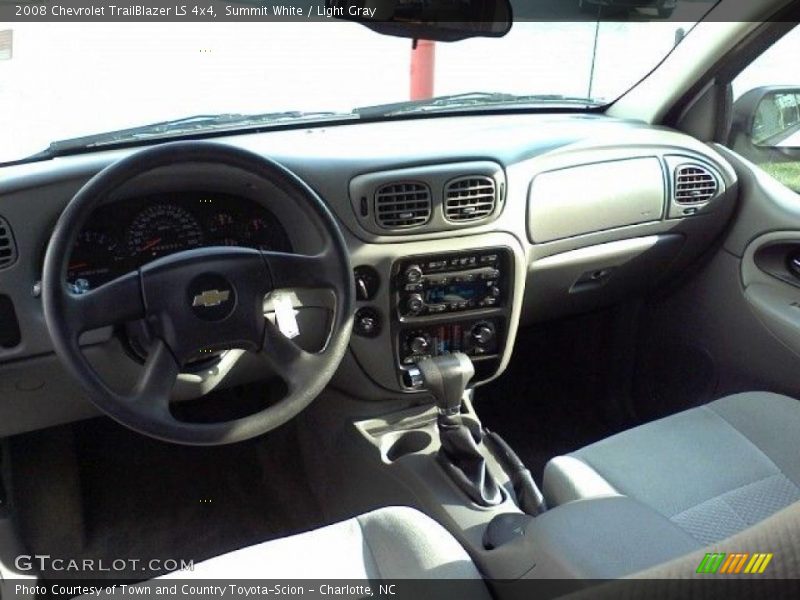 Summit White / Light Gray 2008 Chevrolet TrailBlazer LS 4x4