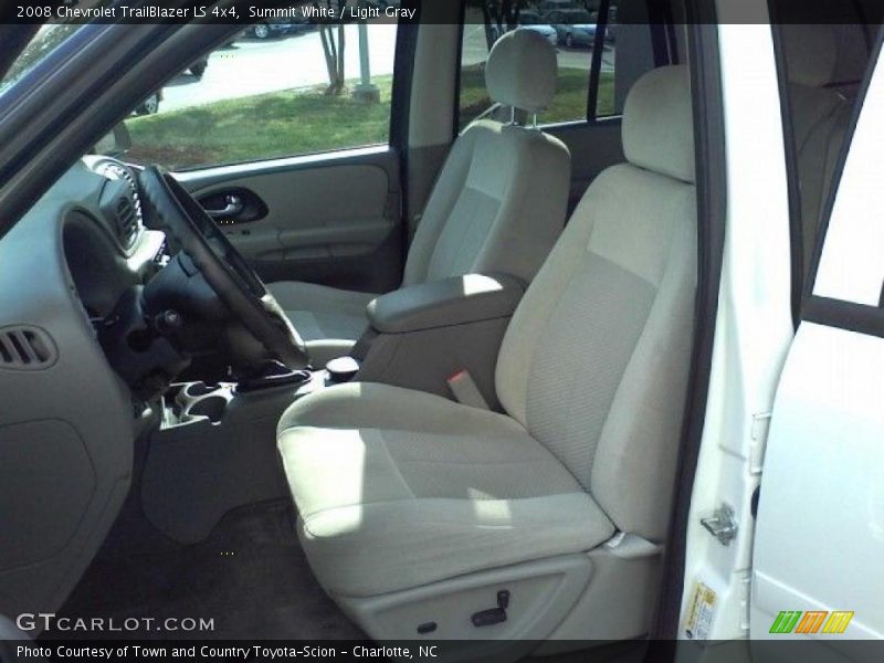Summit White / Light Gray 2008 Chevrolet TrailBlazer LS 4x4