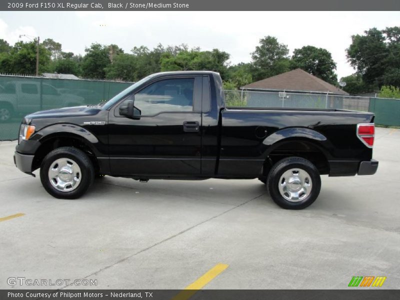 Black / Stone/Medium Stone 2009 Ford F150 XL Regular Cab