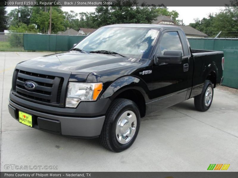 Black / Stone/Medium Stone 2009 Ford F150 XL Regular Cab