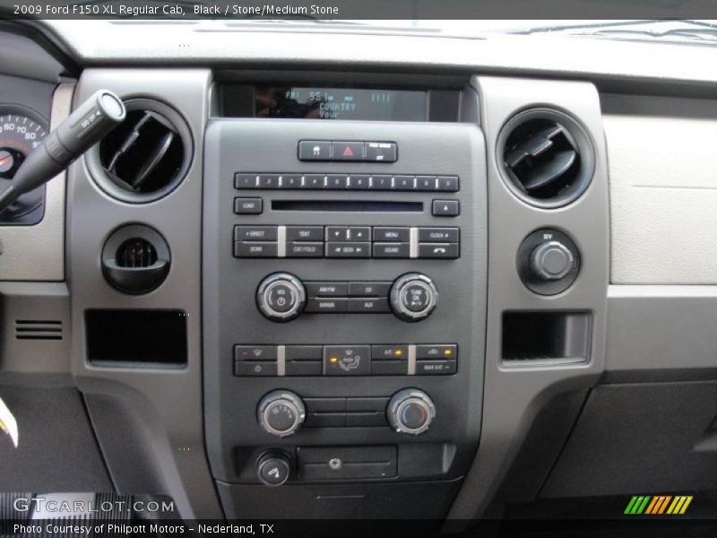 Black / Stone/Medium Stone 2009 Ford F150 XL Regular Cab