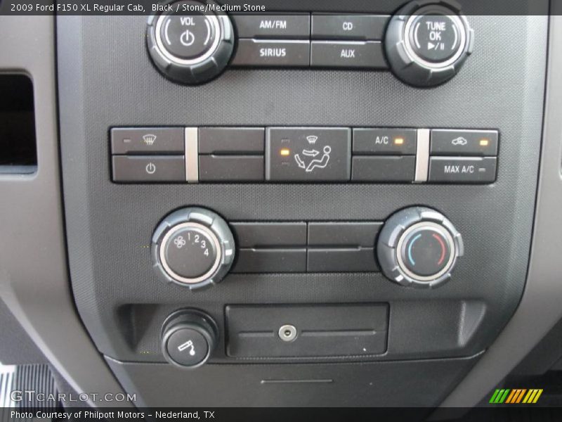 Black / Stone/Medium Stone 2009 Ford F150 XL Regular Cab
