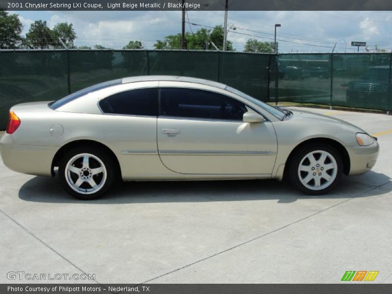 Light Beige Metallic / Black/Beige 2001 Chrysler Sebring LXi Coupe