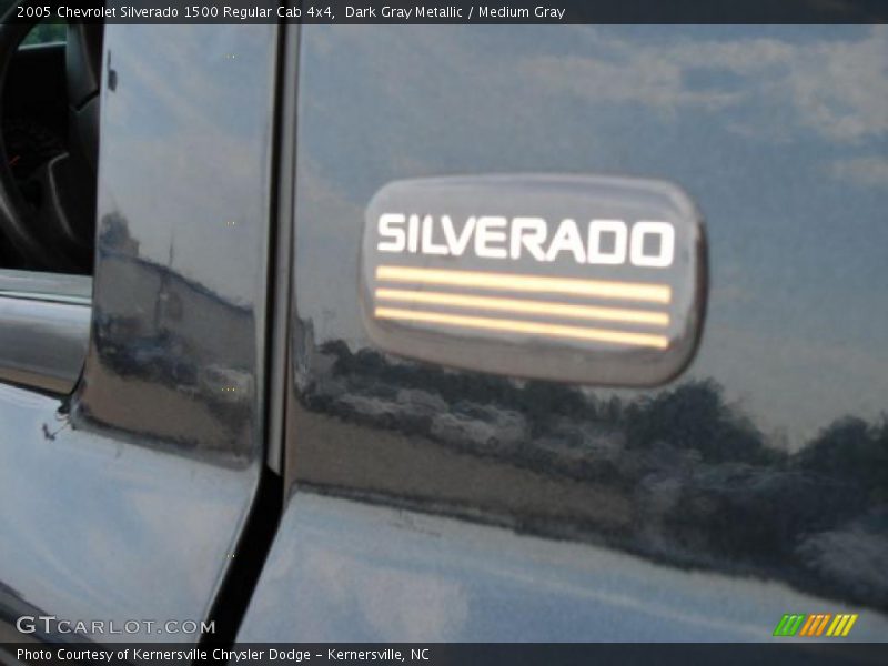 Dark Gray Metallic / Medium Gray 2005 Chevrolet Silverado 1500 Regular Cab 4x4