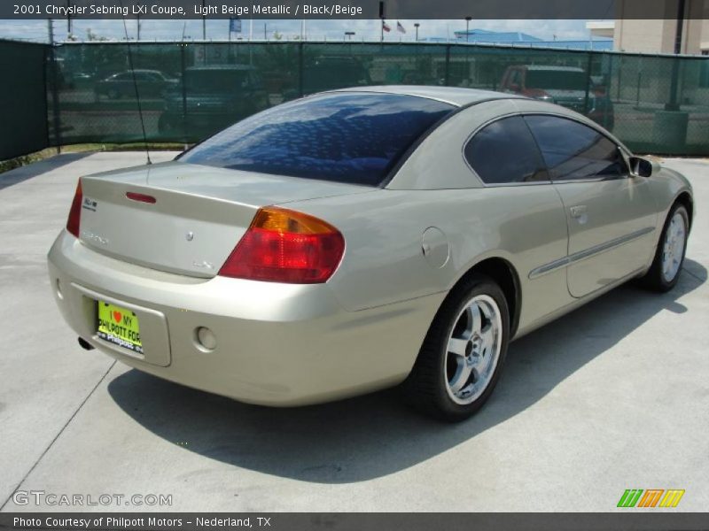 Light Beige Metallic / Black/Beige 2001 Chrysler Sebring LXi Coupe