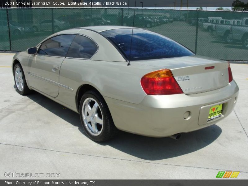 Light Beige Metallic / Black/Beige 2001 Chrysler Sebring LXi Coupe