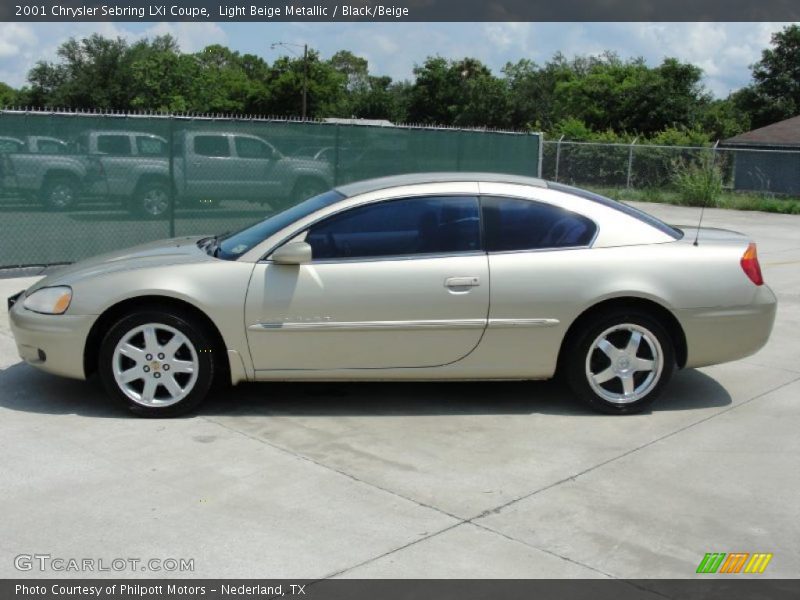 Light Beige Metallic / Black/Beige 2001 Chrysler Sebring LXi Coupe