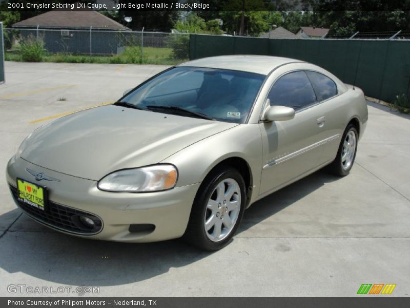 Light Beige Metallic / Black/Beige 2001 Chrysler Sebring LXi Coupe
