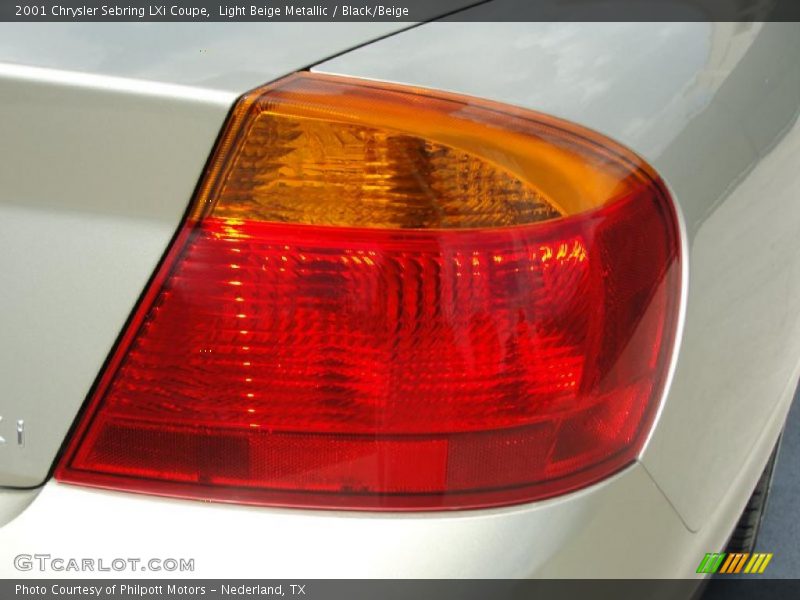 Light Beige Metallic / Black/Beige 2001 Chrysler Sebring LXi Coupe