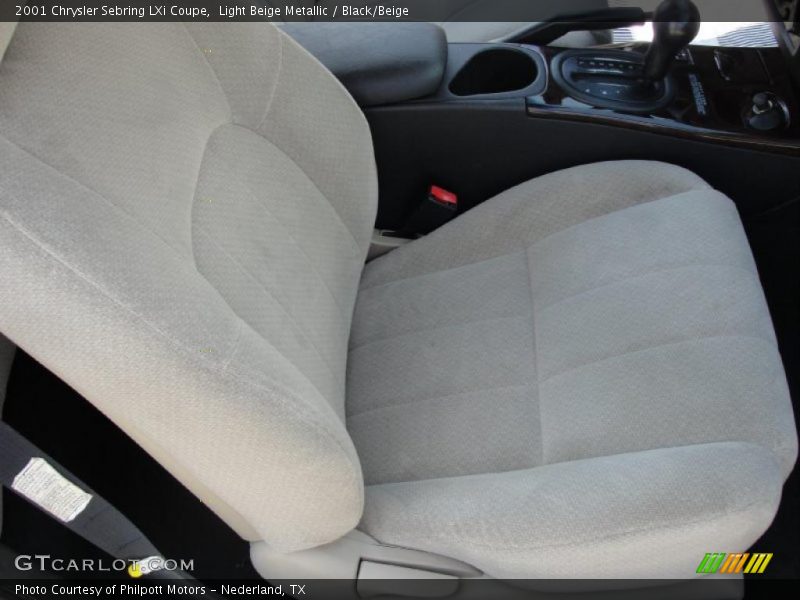 Light Beige Metallic / Black/Beige 2001 Chrysler Sebring LXi Coupe