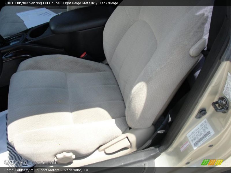 Light Beige Metallic / Black/Beige 2001 Chrysler Sebring LXi Coupe
